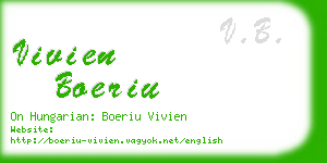 vivien boeriu business card